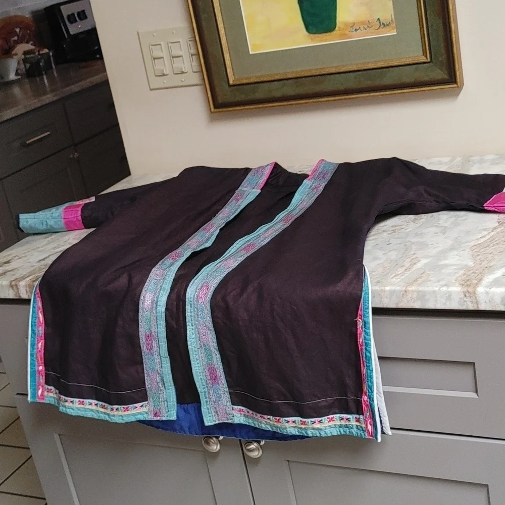 Linen & Silk Chinese Tunic Size XS-S